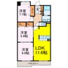 あかやま弐番館 3LDKの間取り