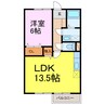 ファミールパレスＢ 1LDKの間取り