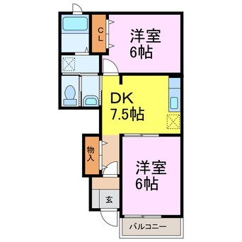 間取図 ベルドミールⅢ