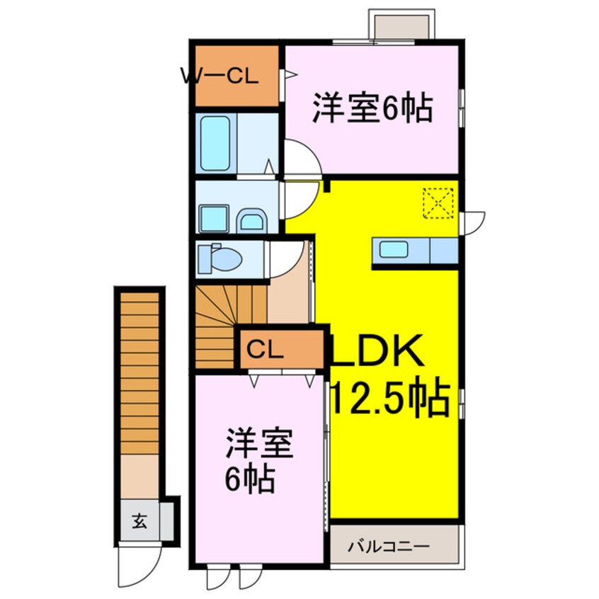 間取図 シャン・ストリームＢ