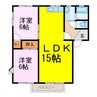 コーポＭＩＮＡＭＩ　Ａ 2LDKの間取り