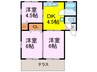 カーサ女沼Ｂ 3DKの間取り