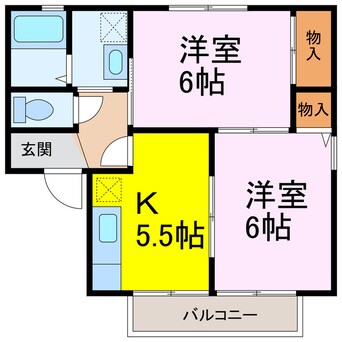 間取図 セジュール金谷Ａ