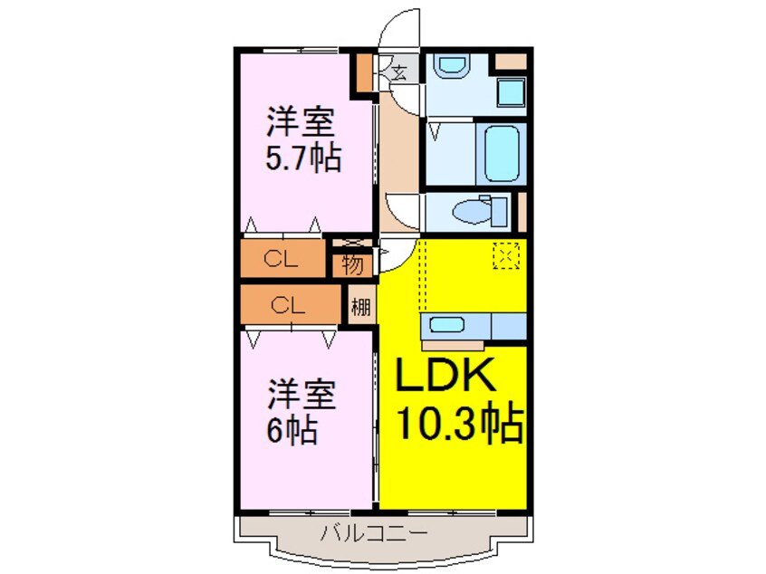 間取図 グラン・ジュテＰａｒｔⅡ