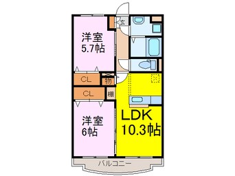 間取図 グラン・ジュテＰａｒｔⅡ