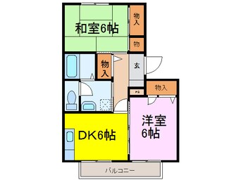 間取図 クレスト・コート