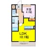 ピアチェーレ 1LDKの間取り