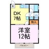 サンハイツ青木Ｂ 1DKの間取り