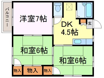 間取図 ハイツメイフェスタＡ