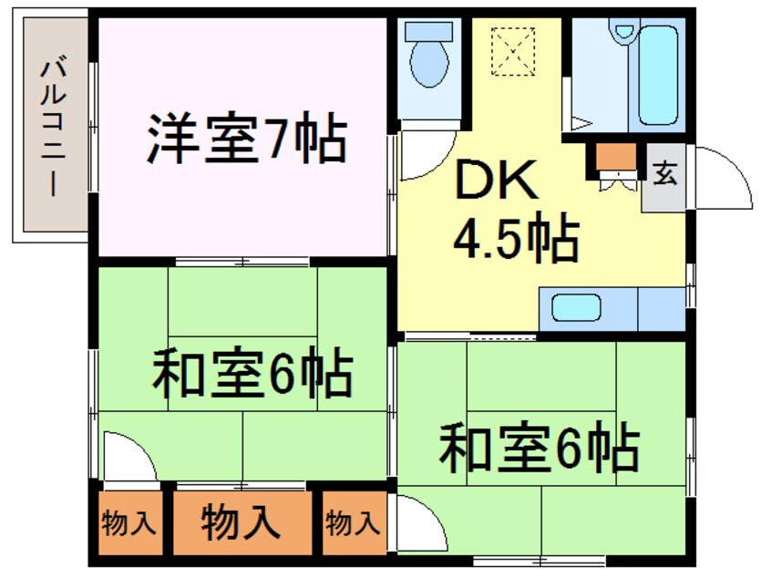 間取図 ハイツメイフェスタＡ