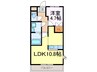 クレッシェンド 1LDKの間取り