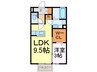 リアン 1LDKの間取り