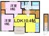 プリメール 2LDKの間取り