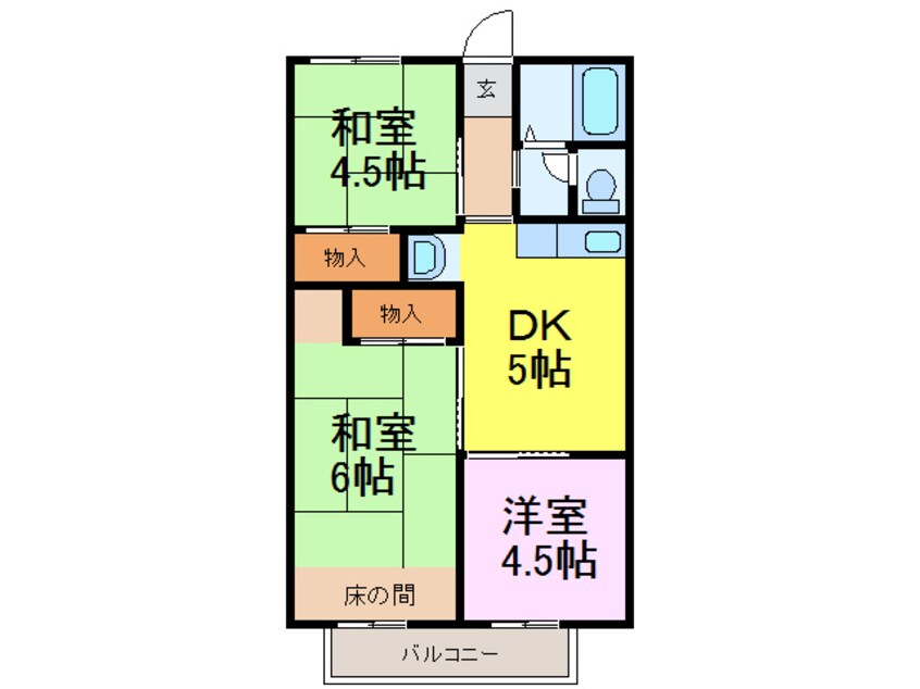 間取図 シティハイムフローレンスⅢ