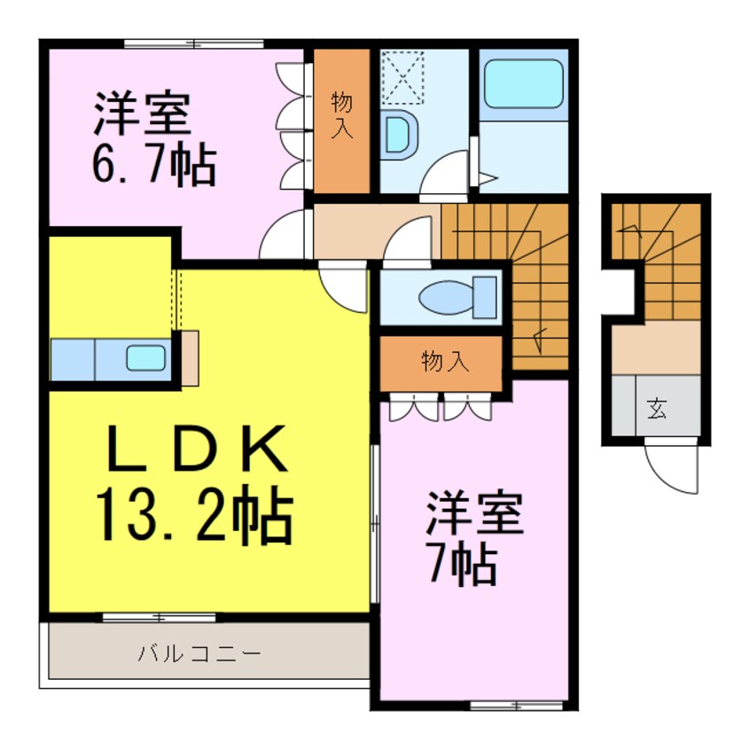 間取図 シャルマンコートＡ