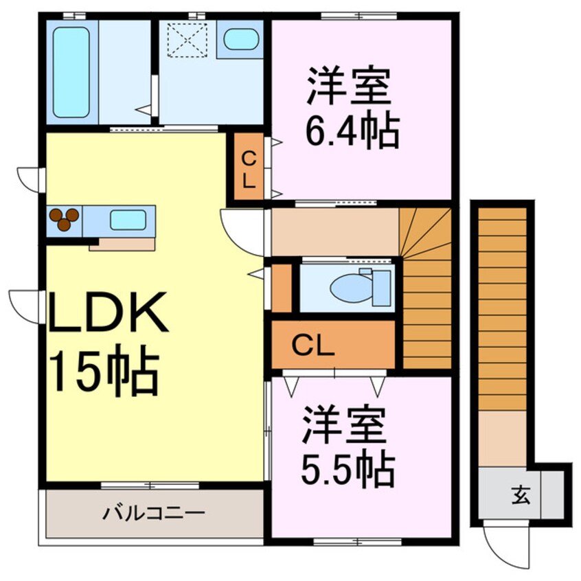 間取図 ソレイユハイツ