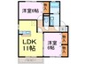 レジェンドＢ 2LDKの間取り
