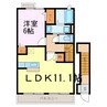 セレーノ 1LDKの間取り