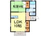ドミール 1LDKの間取り