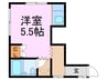アットマーク 1Rの間取り