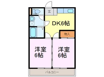 間取図 コーポ船橋