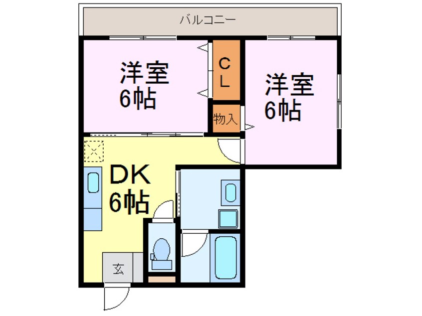 間取図 ｗｉｔｈ　ｐｕｐｐｙ