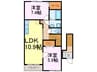メロディⅡ 2LDKの間取り