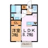 ポラリスＢ 1LDKの間取り