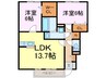 ソル　サリエンテ 2LDKの間取り