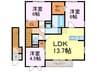 ソル　サリエンテ 3LDKの間取り