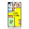 キャッスル古河 2LDKの間取り