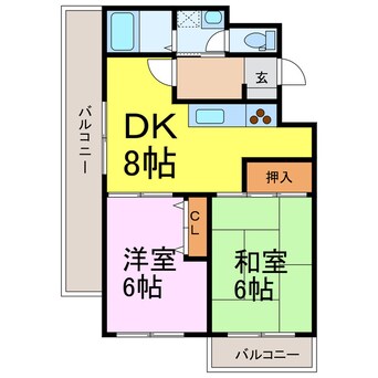 間取図 キャッスル古河