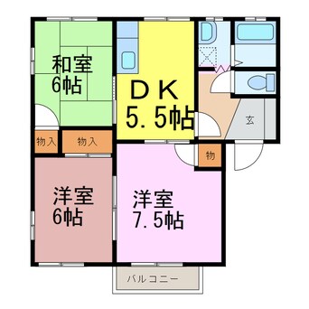 間取図 スパニッシュガーデンE