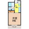 キャッスル諸川Ｃ 1Kの間取り