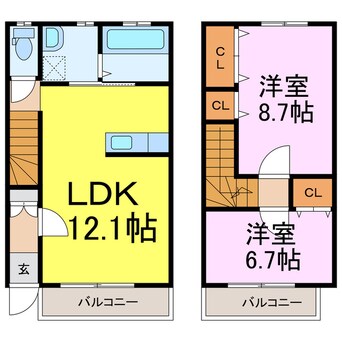 間取図 カナヤハイツⅢ