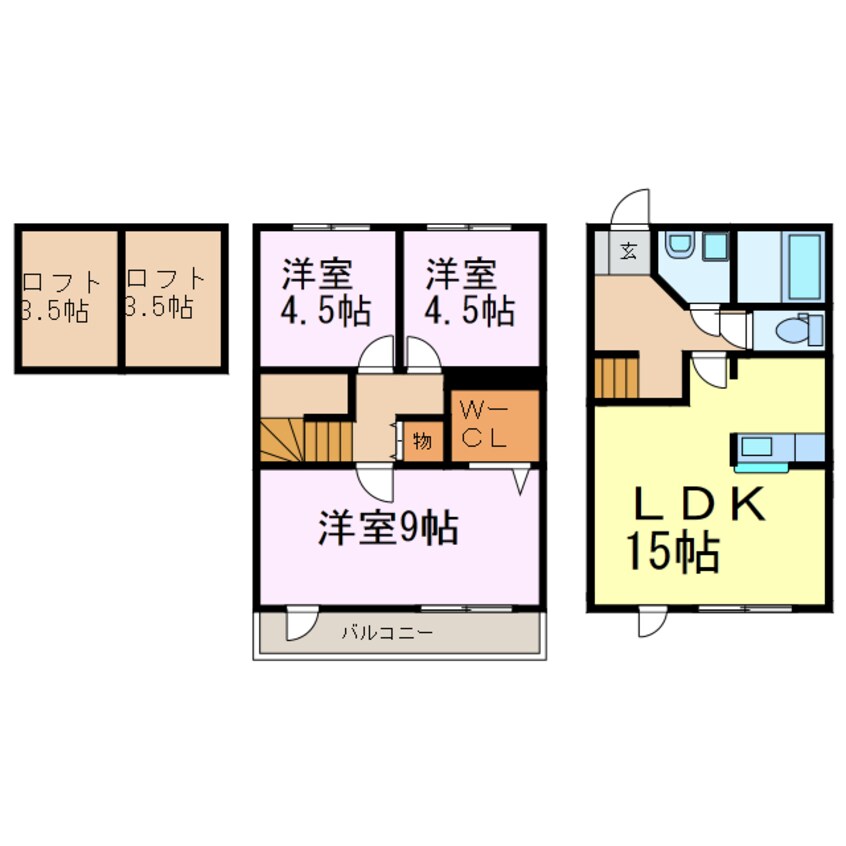 間取図 ツァィト麦倉