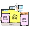 ほりこしビル 2LDKの間取り
