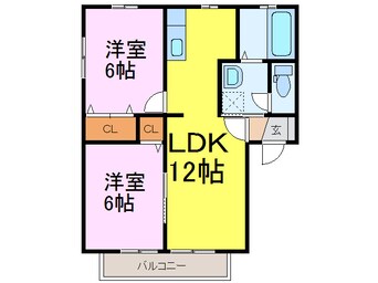 間取図 パラソインテルノＡ