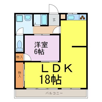 間取図 ブリランテ下妻