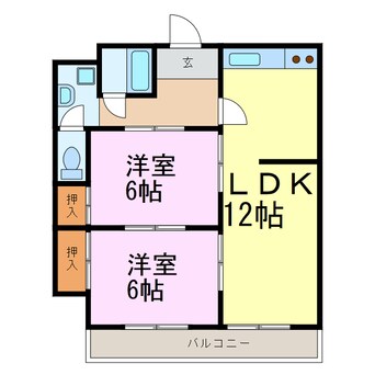 間取図 ブリランテ下妻