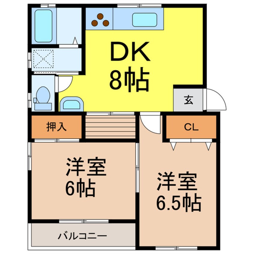 間取図 maisonイースト・スリー