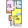 クリーンＫ 1LDKの間取り