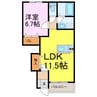 クリーンＫ 1LDKの間取り