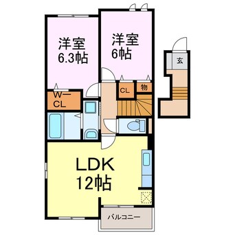 間取図 さくらハイツＤ棟