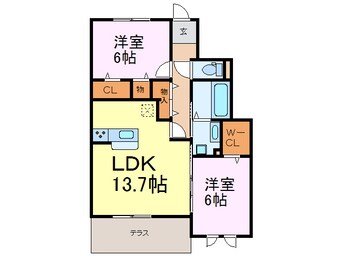 間取図 カーサ　リッカⅠ