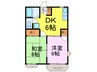 ペアシティ野木Ｂ 2DKの間取り