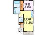 グリーン　ヒルズ　ローレル 1LDKの間取り