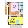 コートあいあい 1LDKの間取り