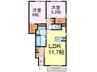 ハート　ポップ 2LDKの間取り