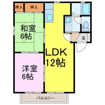 間取図 リヴェールハイツD